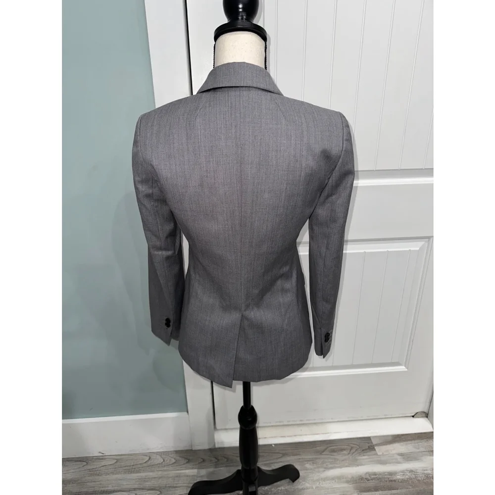 J. Crew Women’s Grey wool blend blazer jacket size 2P